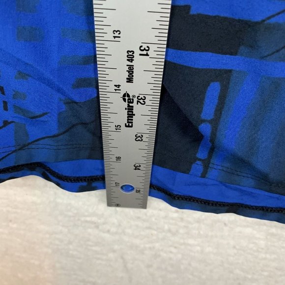 Lucy Dress Womens Size Medium Blue Short Sleeve V-Neck Regular Fit Pullover 6558 - Picture 3 of 7